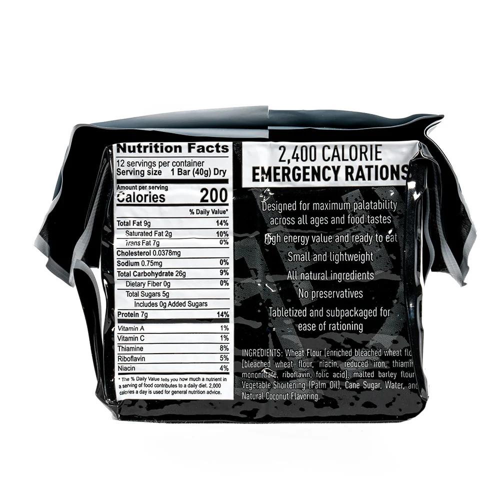 2,400 Calorie Emergency Ration Bars by Ready Hour - Image 4