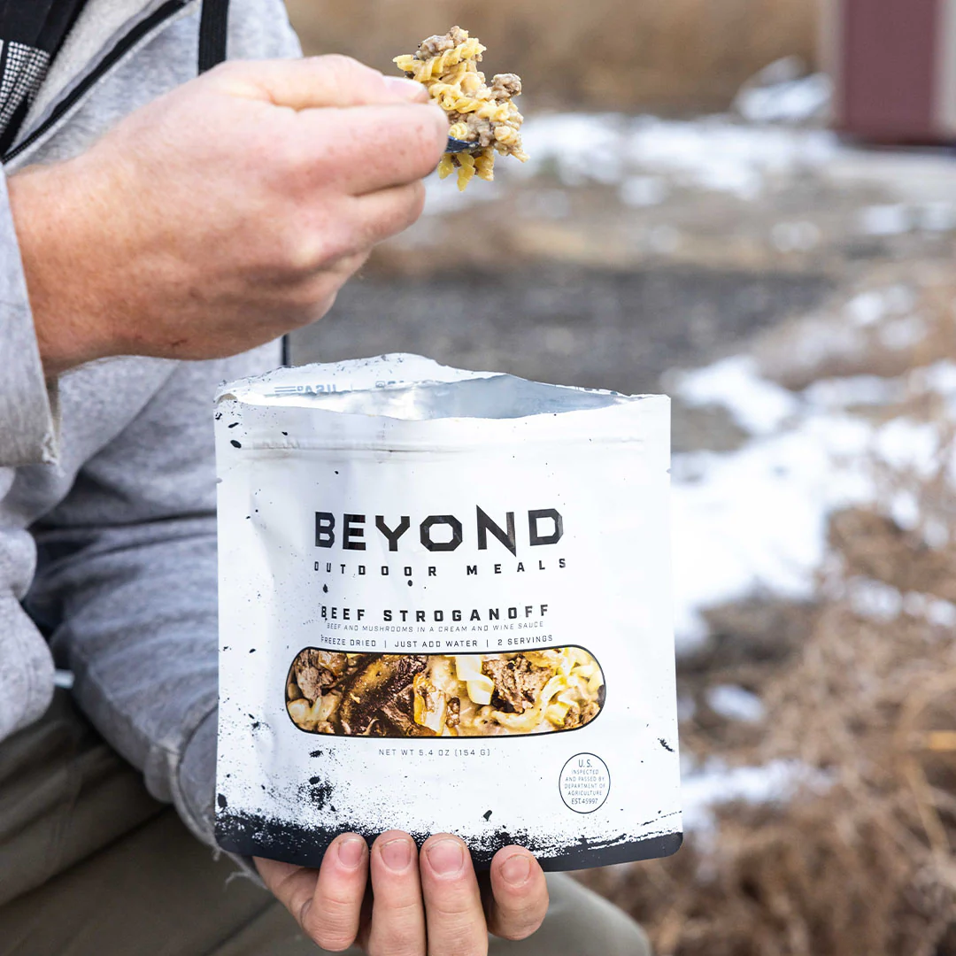 Beef Stroganoff Pouch by Beyond Outdoor Meals (710 calories, 2 servings) - Image 8