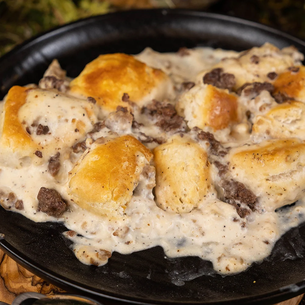 Biscuits & Gravy Pouch by Beyond Outdoor Meals (710 calories, 2 servings) - Image 3