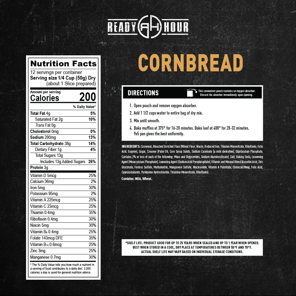 Cornbread (4 pouches, 48 servings) - Image 7