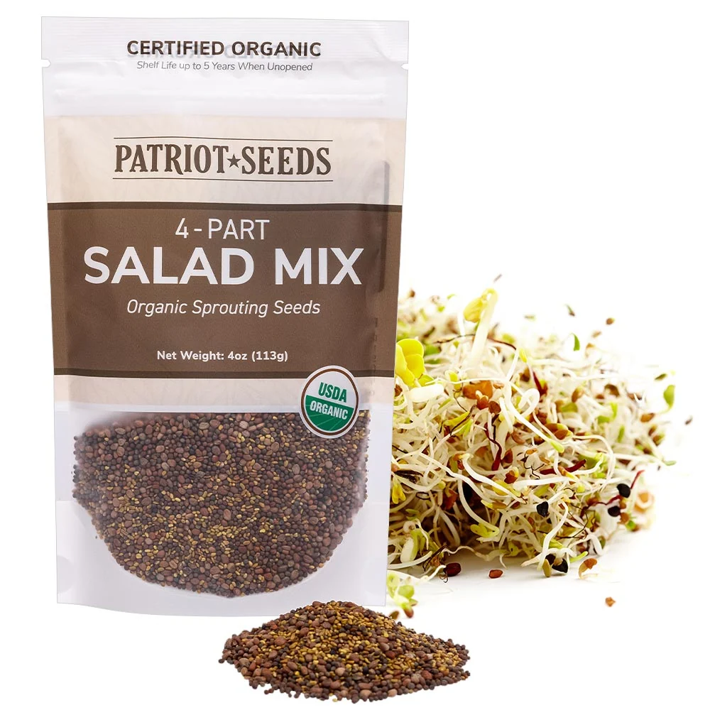 4-Tray Seed Sprouter Set & Sprouting Seeds Starter Kit - Image 3