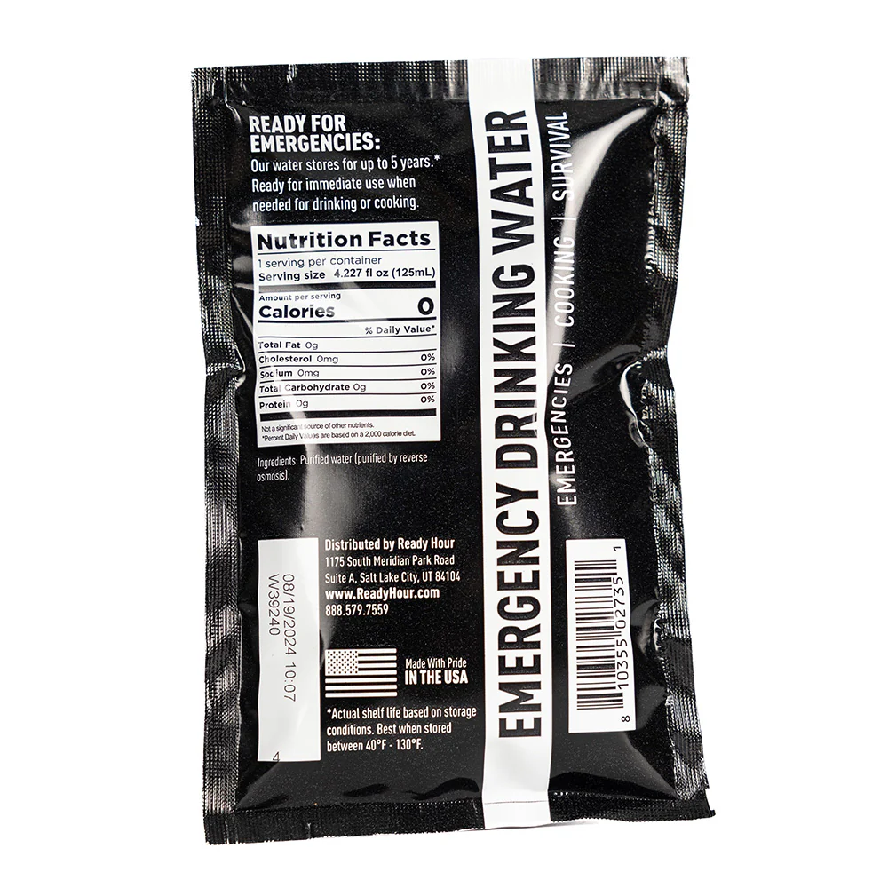 Emergency Water + 2,400 Calorie Ration Bars Bundle | Grab-and-Go Emergency Essentials - Image 18