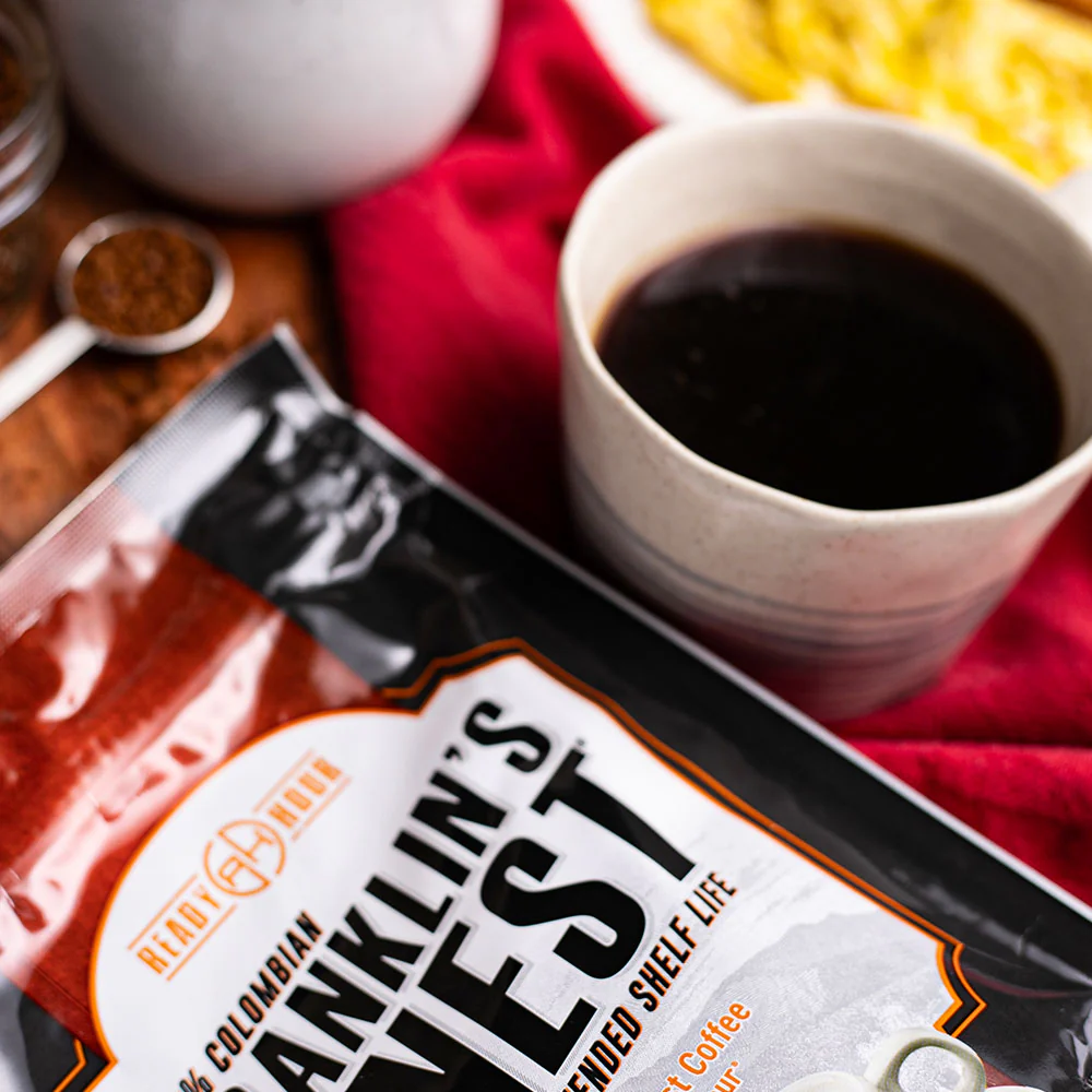 Franklin's Finest 100% Colombian Survival Coffee (12 pouches, 720 servings) - Image 3