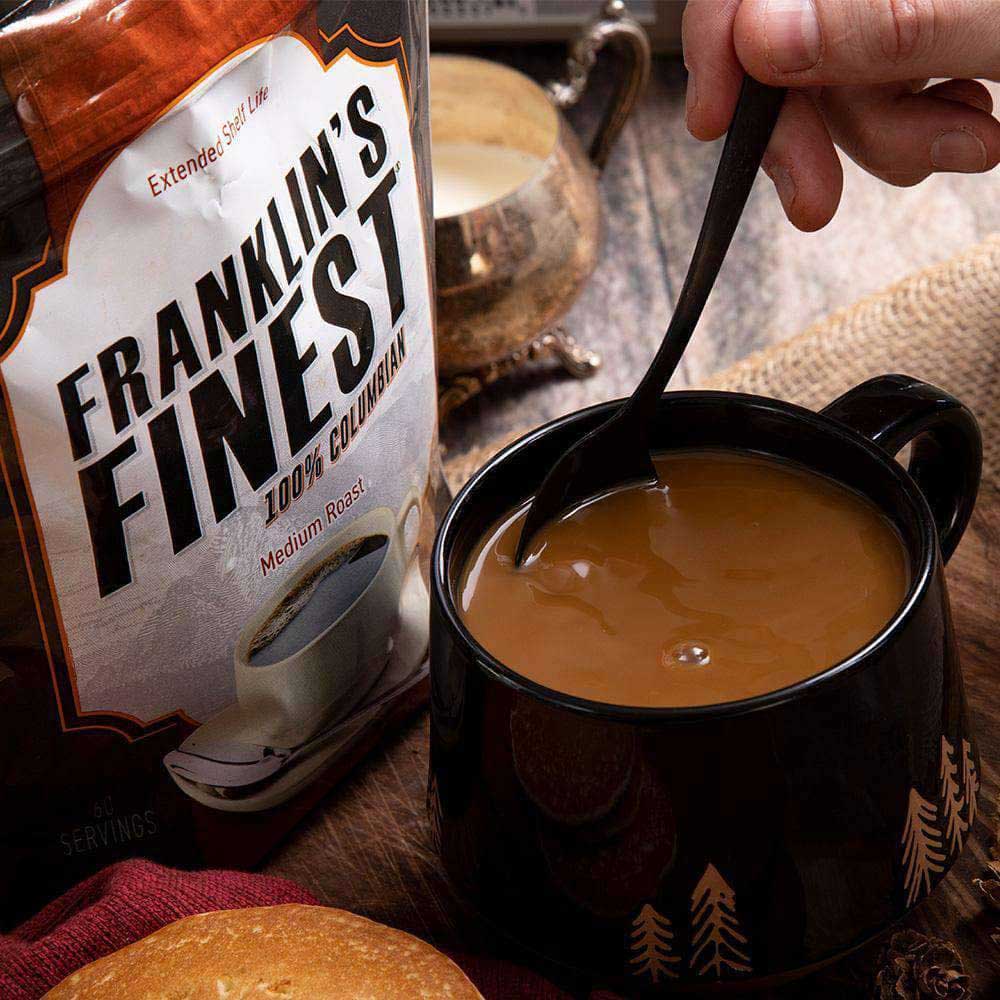 Franklin's Finest 100% Colombian Survival Coffee (12 pouches, 720 servings) - Image 5