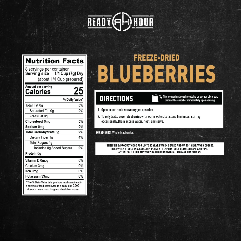 Freeze-Dried Blueberries (4 pouches, 32 servings) - Image 5