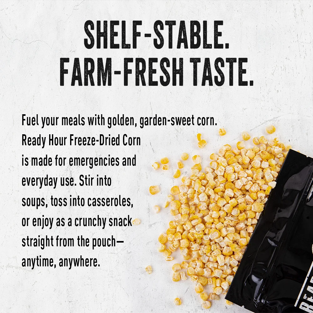 Freeze-Dried Corn (6 pouches, 48 servings) - Image 3