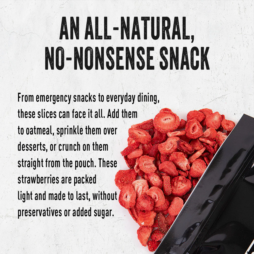Freeze-Dried Strawberries (4 pouches, 32 servings) - Image 3