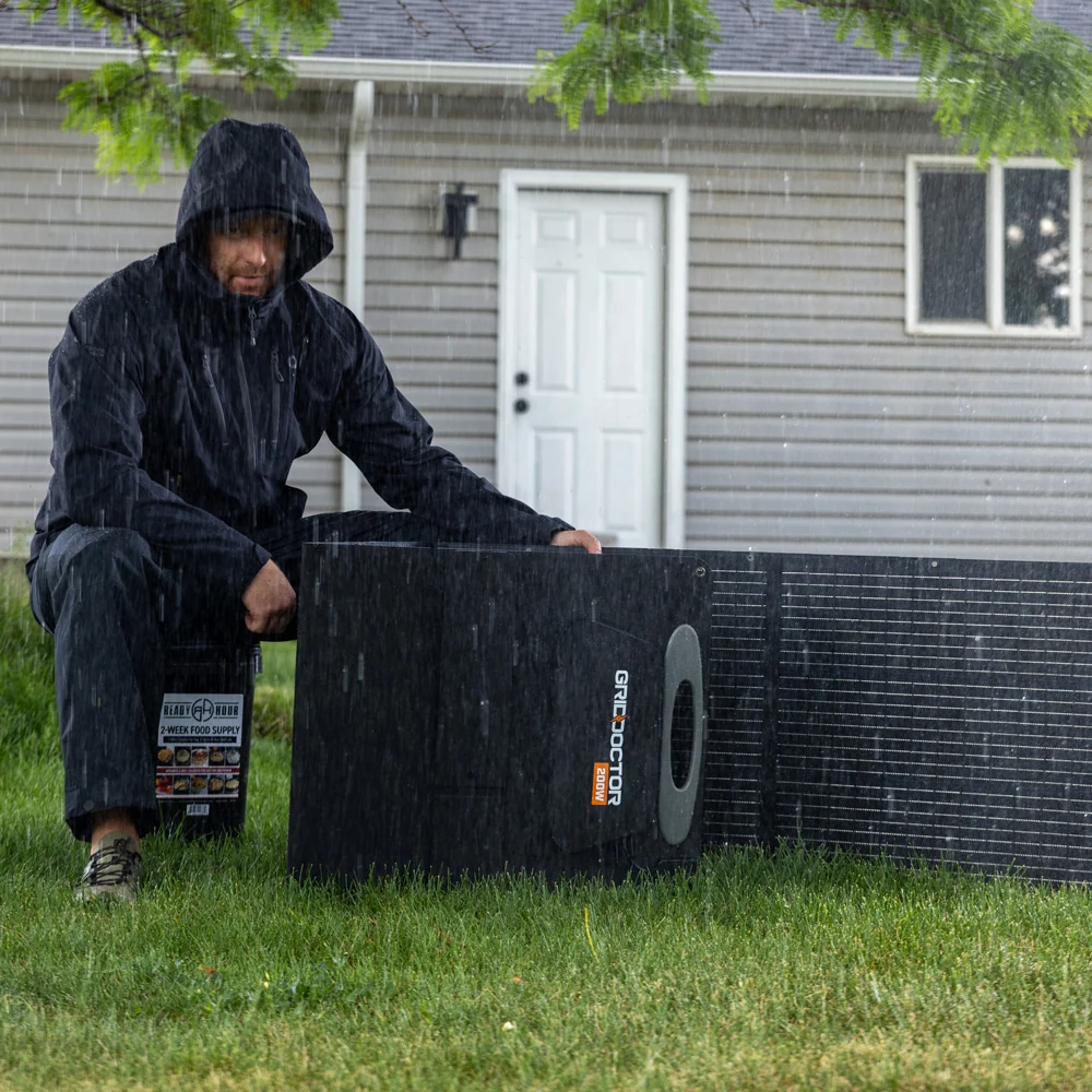 3300 Solar Generator System w/ EMP Intercept Technology + FREE Waterproof 200W Solar Panel by Grid Doctor - Image 10