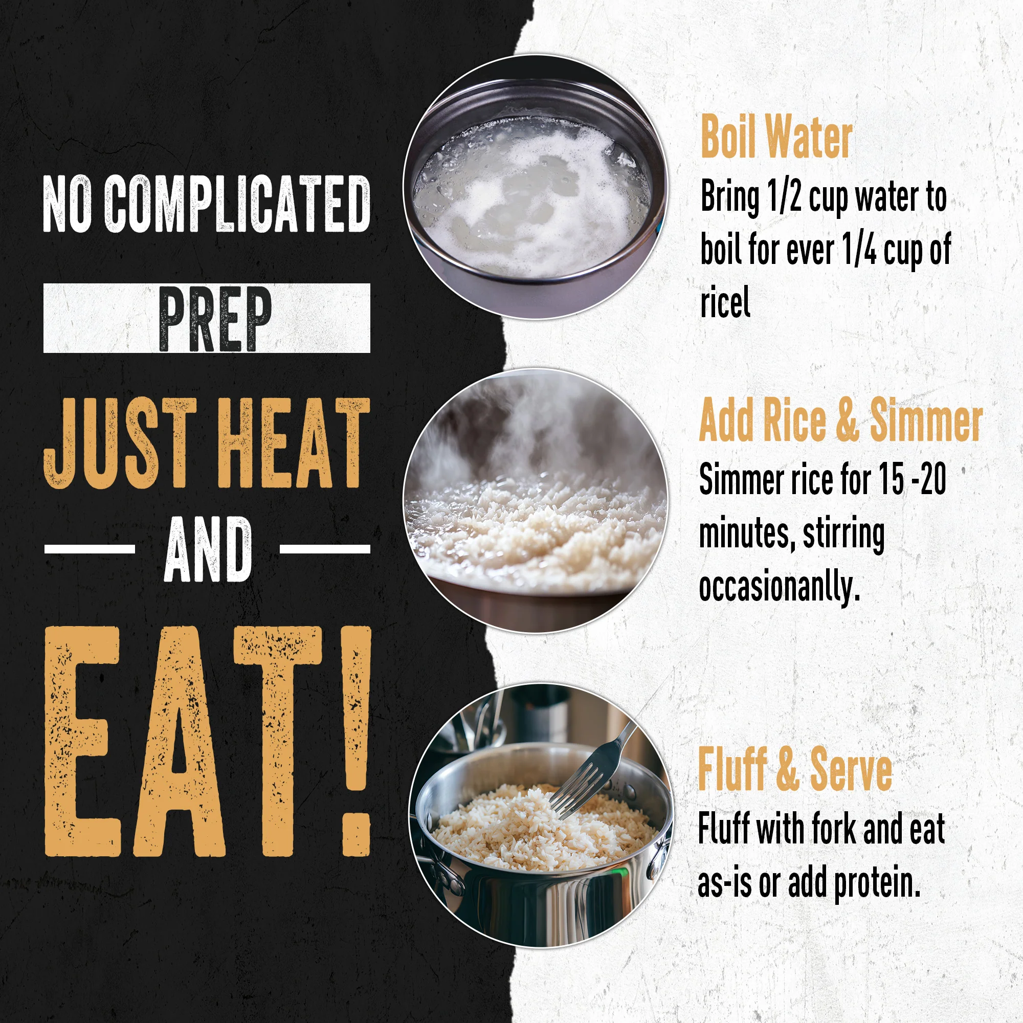 Long Grain White Rice (6 pouches, 60 servings) - Image 3