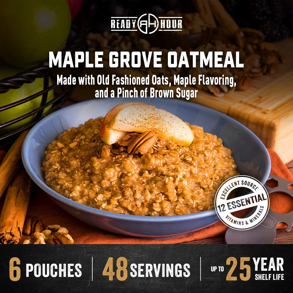 Maple Grove Oatmeal (6 pouches, 48 servings) - Image 2