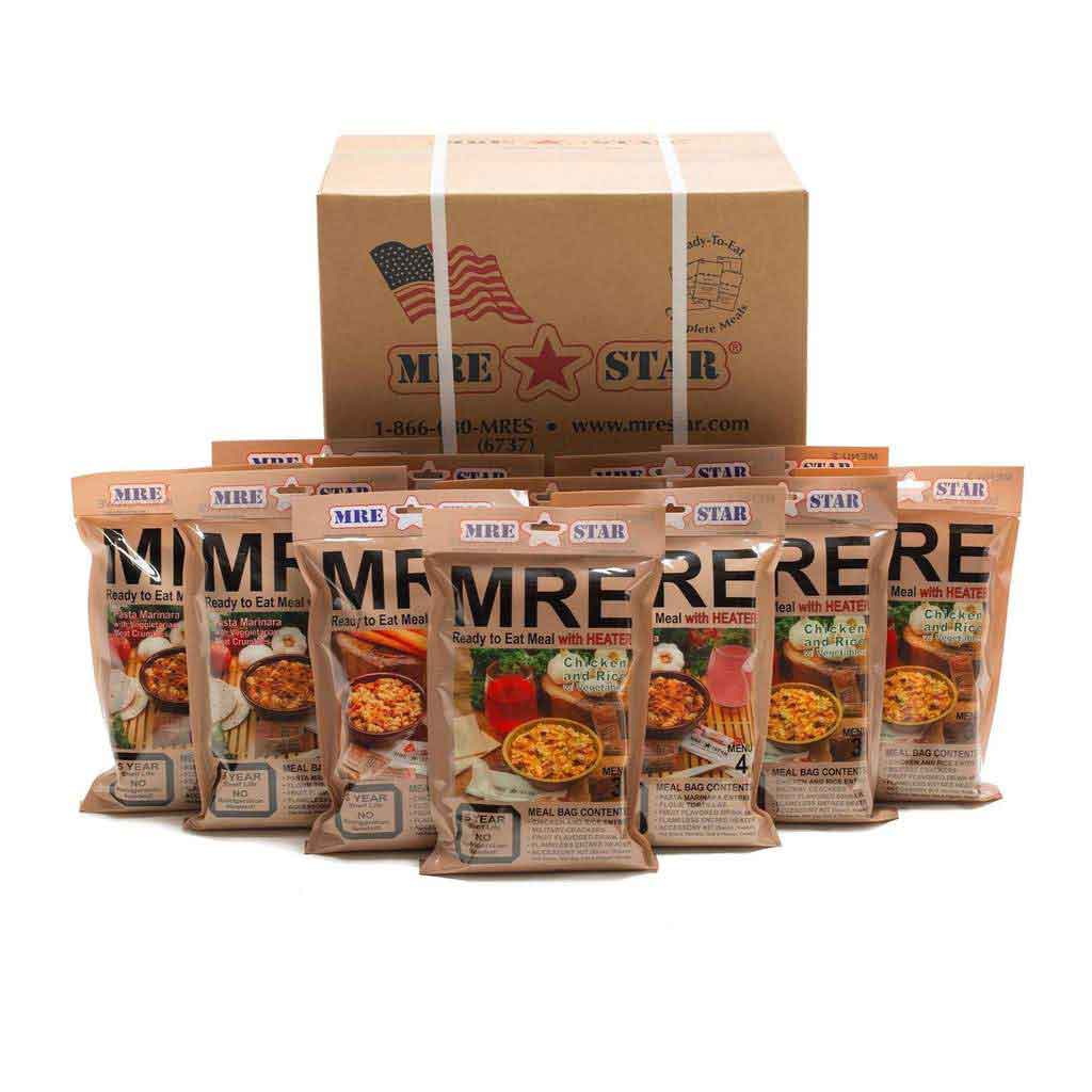 Bug-Out Bundle: MRE (12 meals) & Water (64 pouches) Cases - Image 10