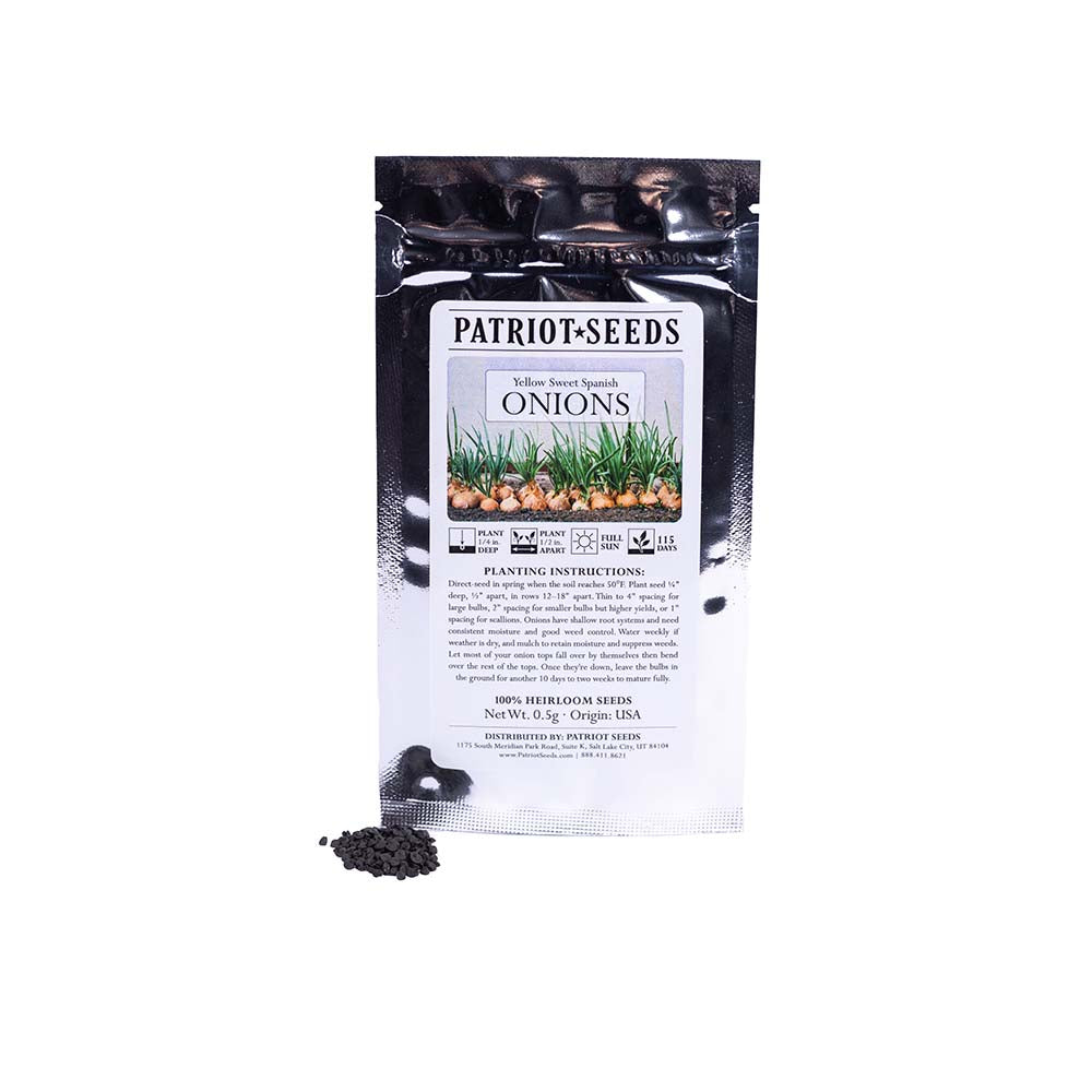 Heirloom Yellow Sweet Spanish Onion Seeds (.5g) by Patriot Seeds - Image 3